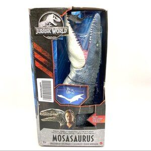 Jurassic World Mosasaurus Real Feel Figure 28 inch IN (Damaged) BOX